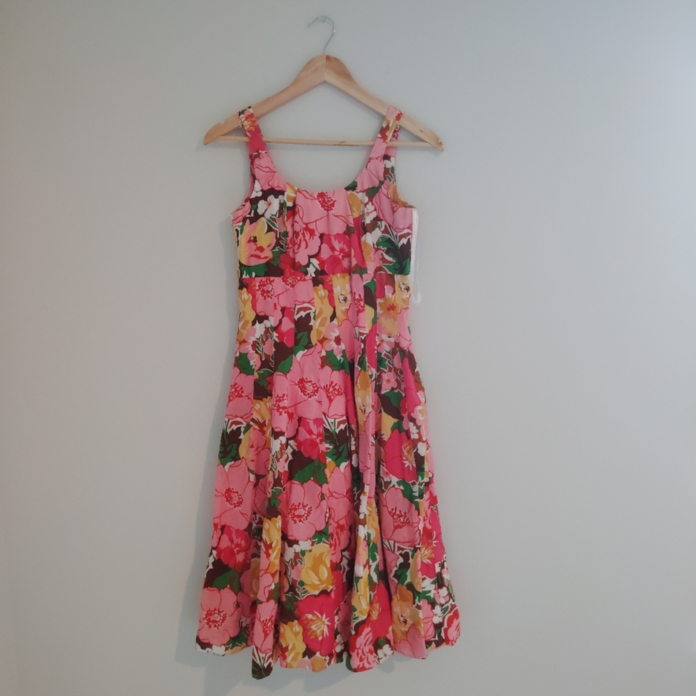 Talbots Floral Pink Sundress